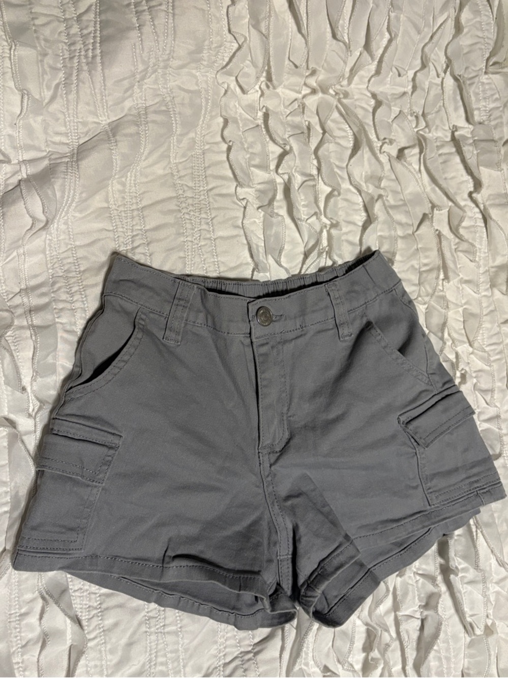 Women's Gray Cargo Shorts